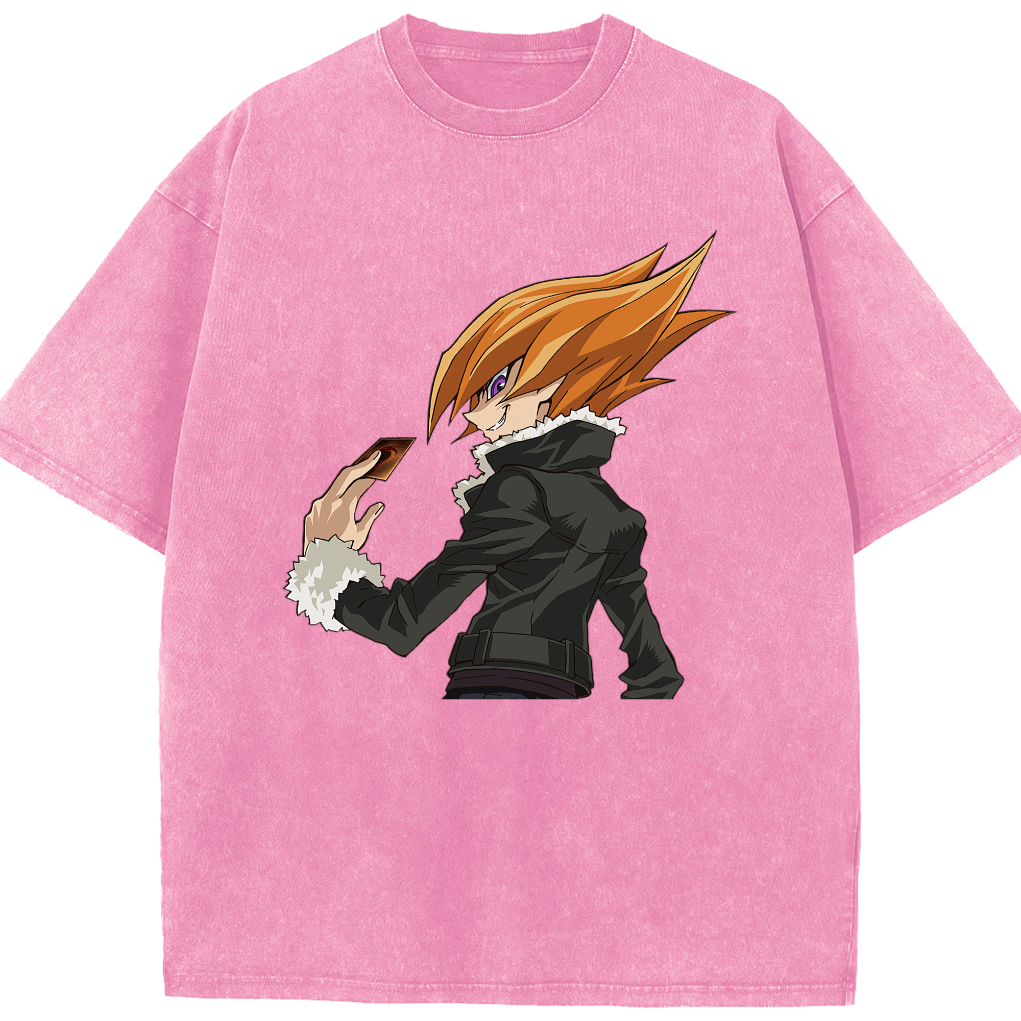 （画像用） 遊☆戯☆王 Yu-Gi-Oh! 綿100% ヴィンテージ風 半袖Tシャツ（フロントプリント）